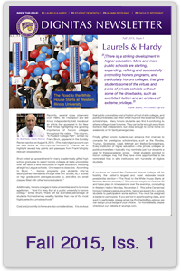 Fall 2015 Honors Newsletter, Issue 1